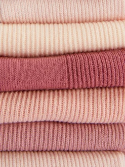 5 Pares De Calcetines Altos En Distintos Tonos