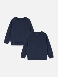 2 Sudaderas De Cuello Redondo Para Niño Pequeño