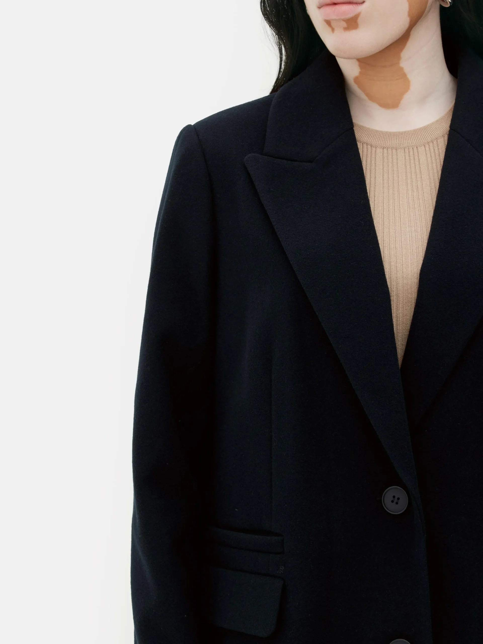 Abrigo Con Botonadura Sencilla