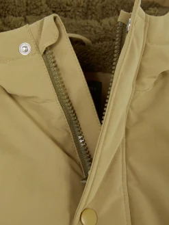 Abrigo De Botones Con Forro Mullido