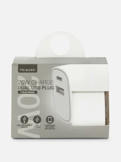 Adaptador De Viaje De Doble Clavija