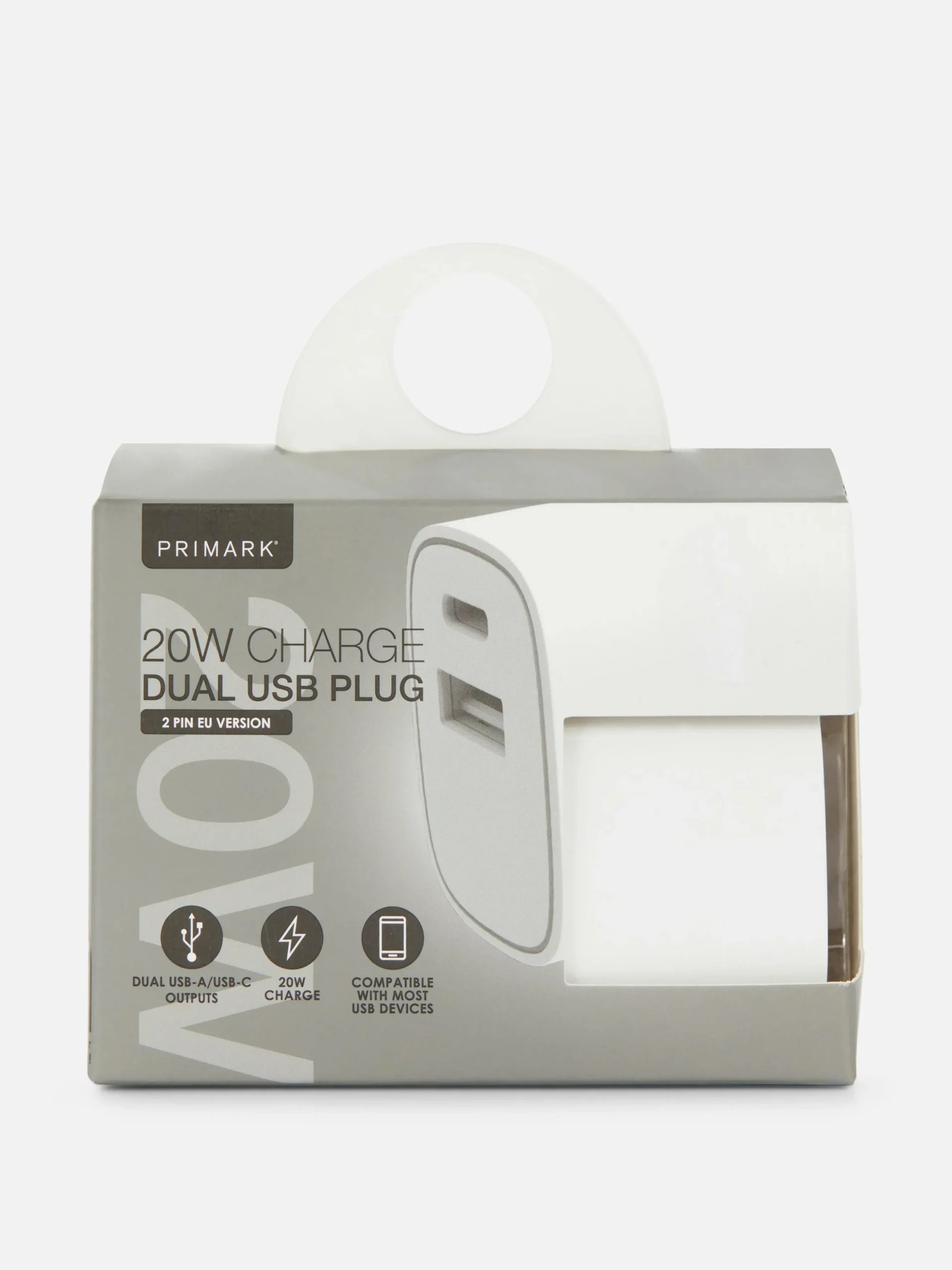 Adaptador De Viaje De Doble Clavija