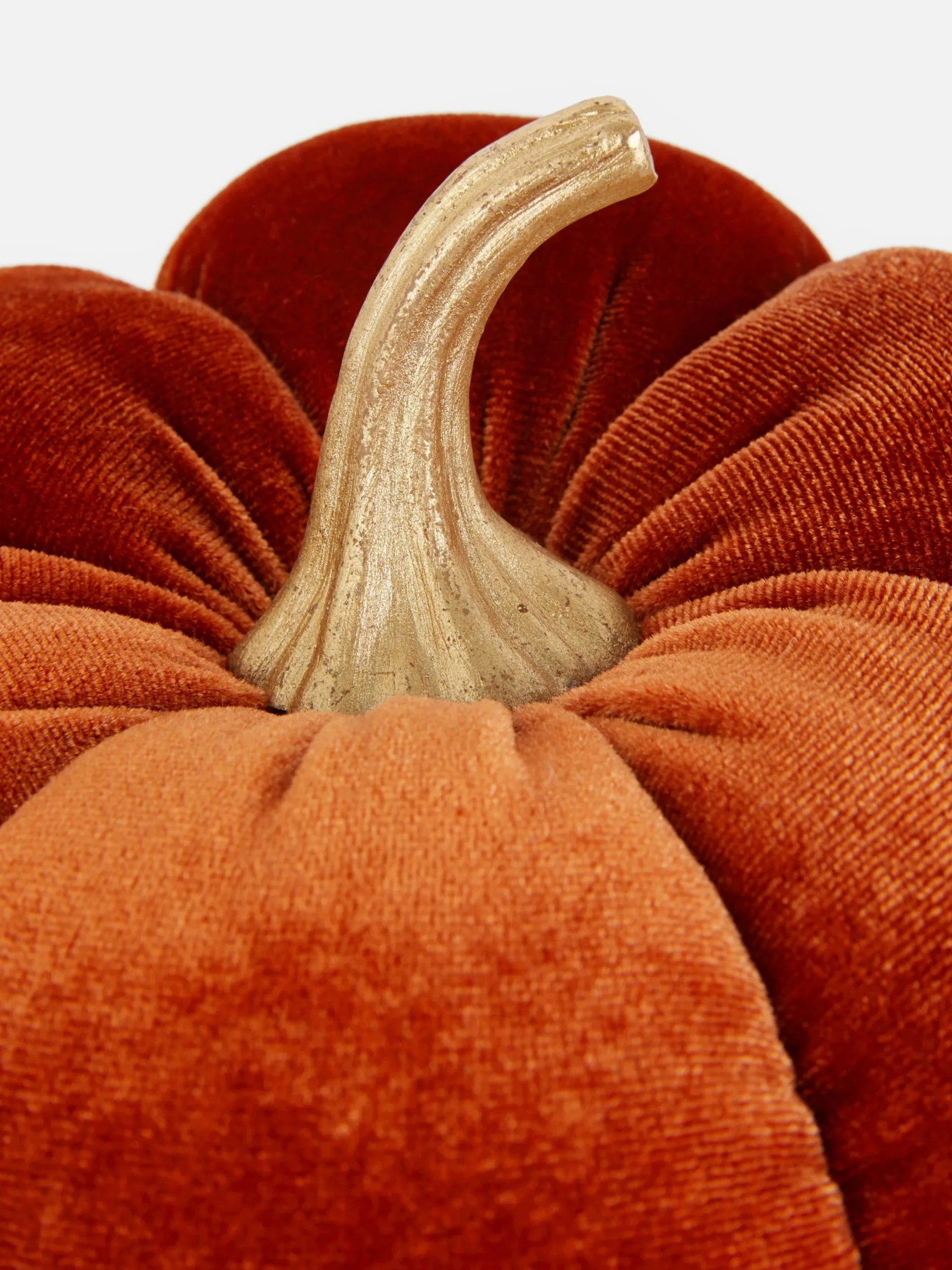 Adorno De Calabaza De Terciopelo Mediano