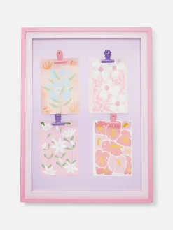 Adorno De Pared Colgante Con Clips Y Flores