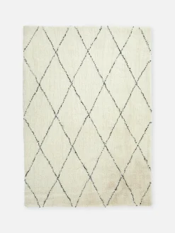 Alfombra Con Estampado De Rombos