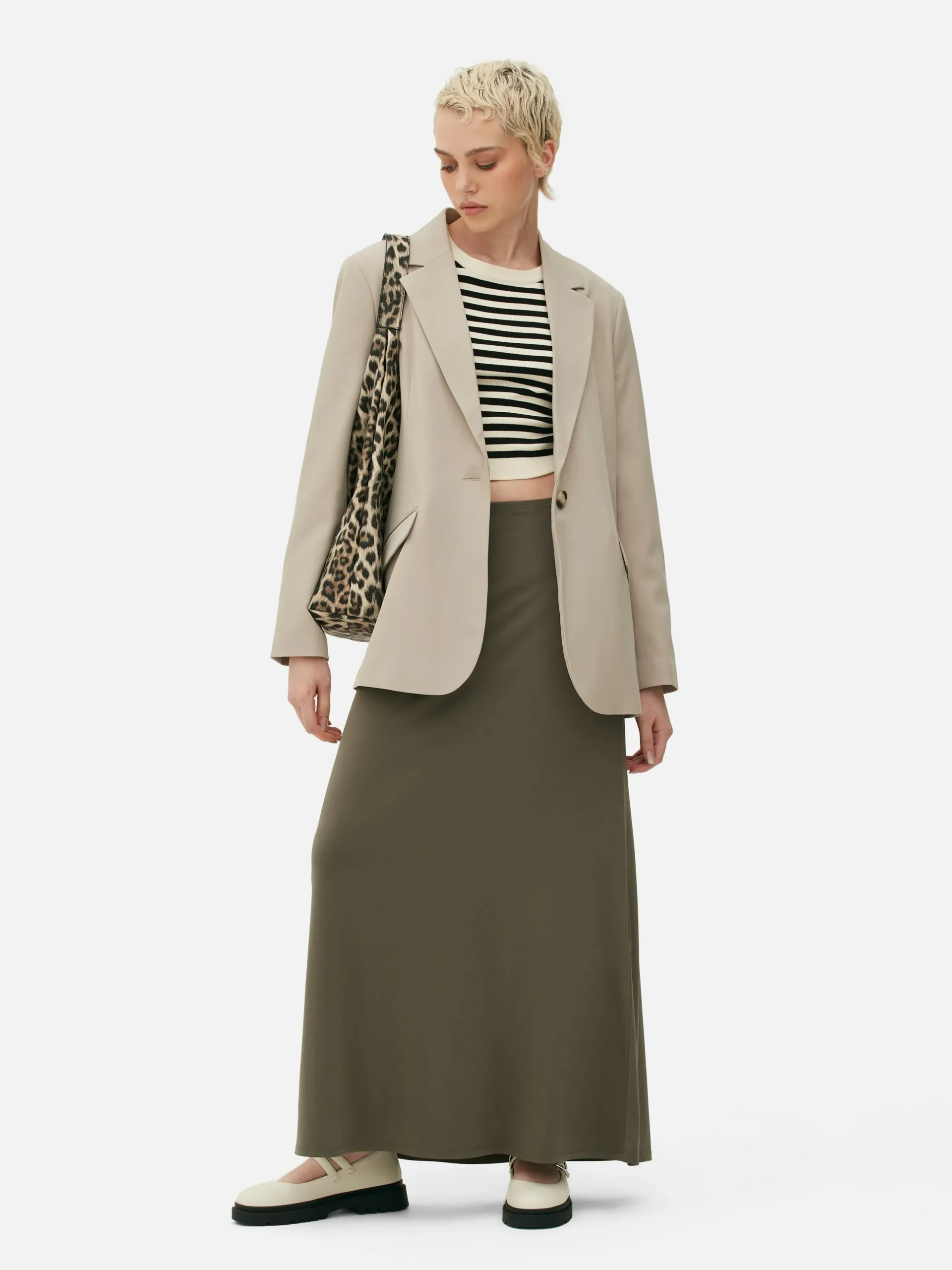 Americana Combinable Con Botonadura Sencilla