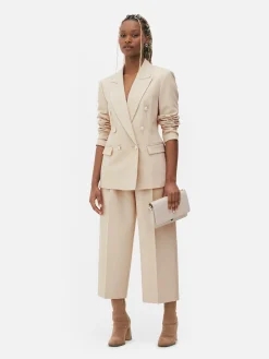 Americana De Doble Botonadura Con Botones Metálicos