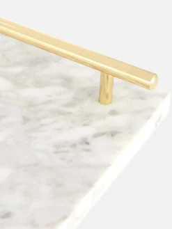 Bandeja Para Servir De Mármol Con Asas