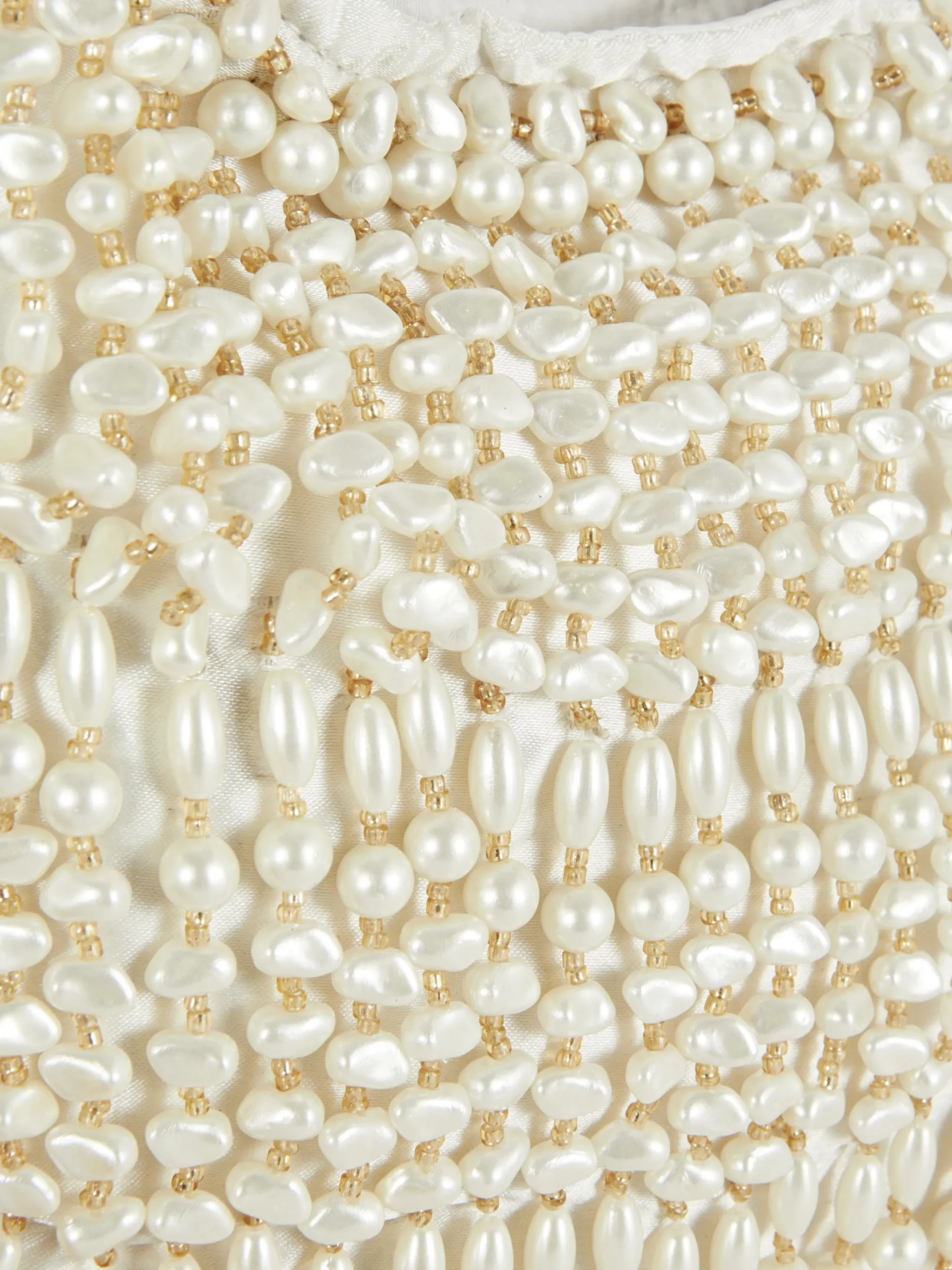 Bandolera Con Perlas Sintéticas