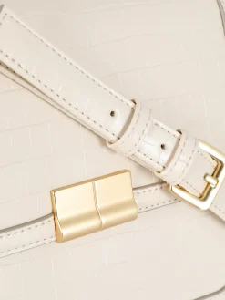 Bandolera De Piel De Cocodrilo De Imitación