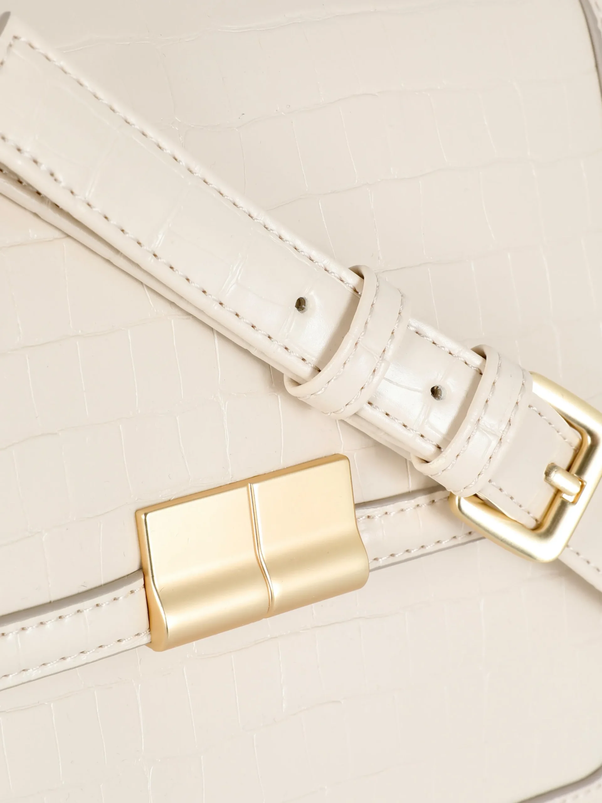 Bandolera De Piel De Cocodrilo De Imitación