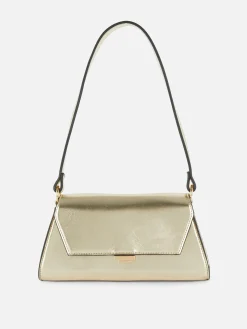 Bandolera De Piel Sintética Con Solapa