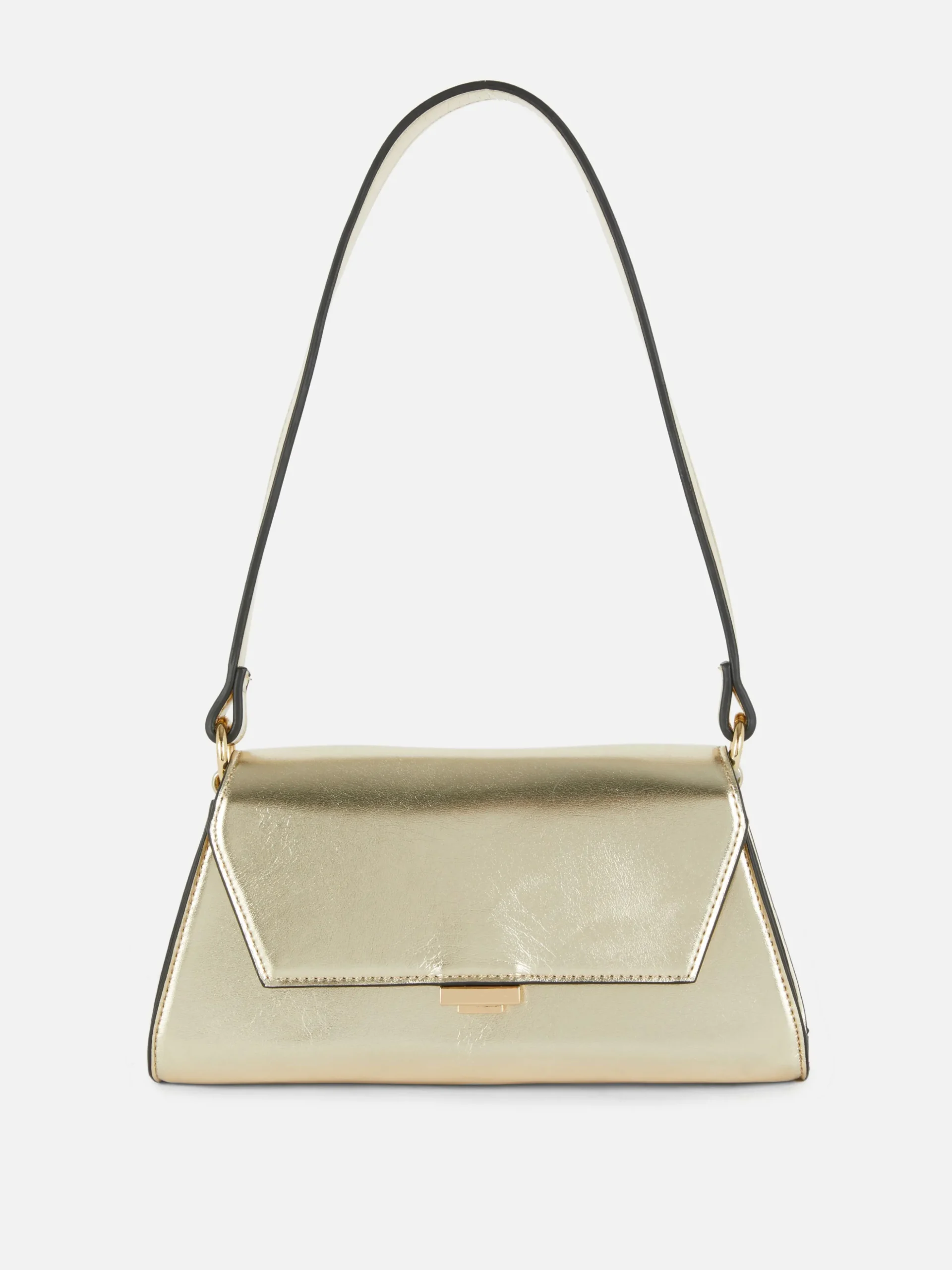 Bandolera De Piel Sintética Con Solapa