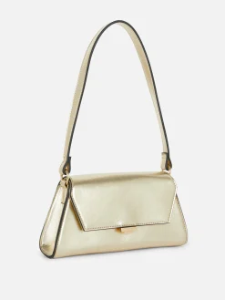 Bandolera De Piel Sintética Con Solapa