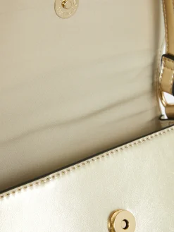 Bandolera De Piel Sintética Con Solapa