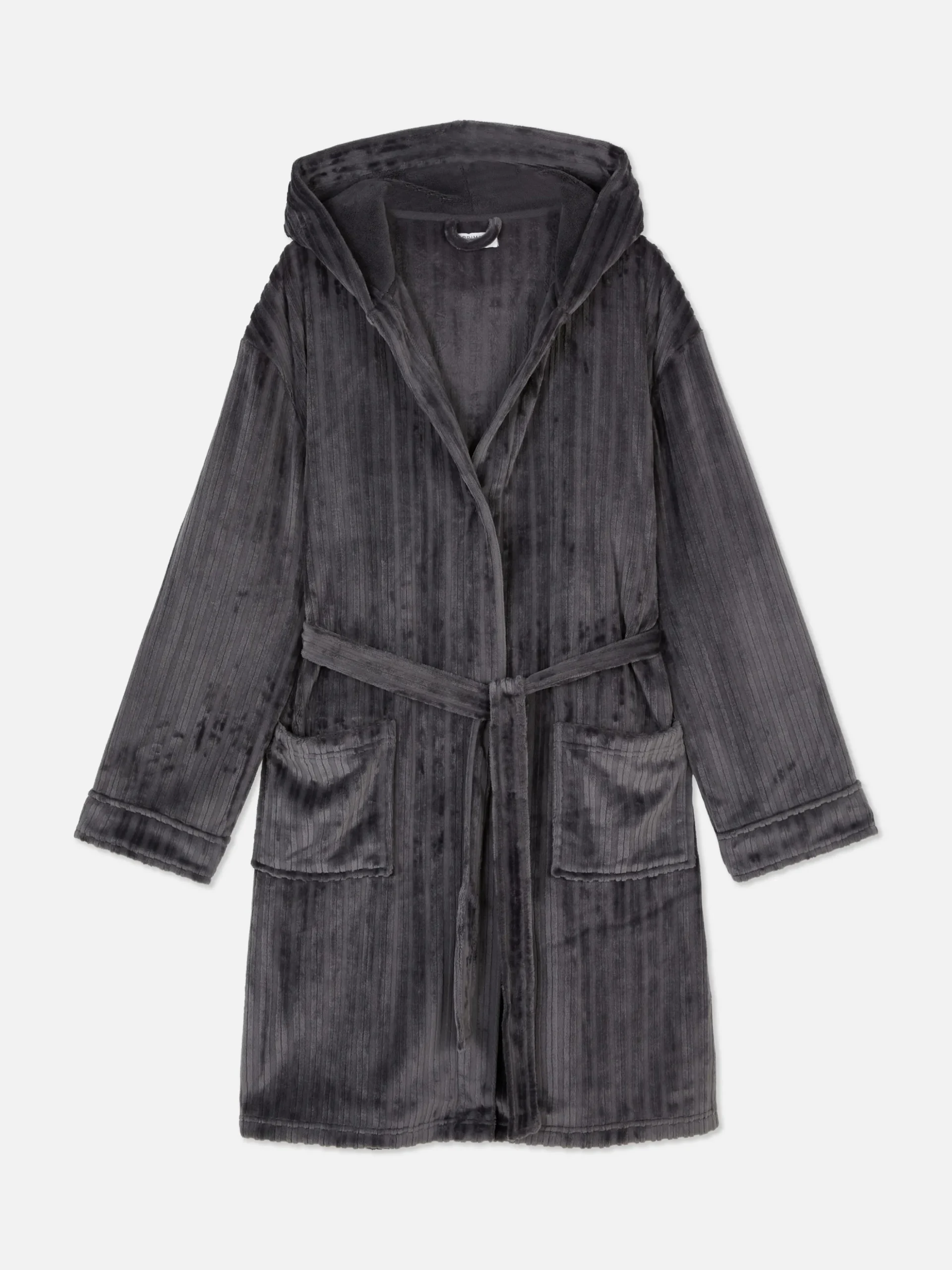 Bata Con Estampado Devoré A Rayas