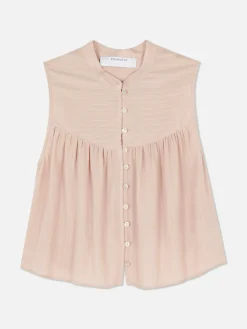 Blusa Con Flores Estilo Campiña