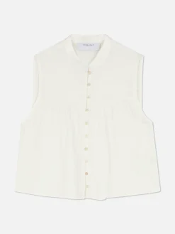 Blusa Con Flores Estilo Campiña