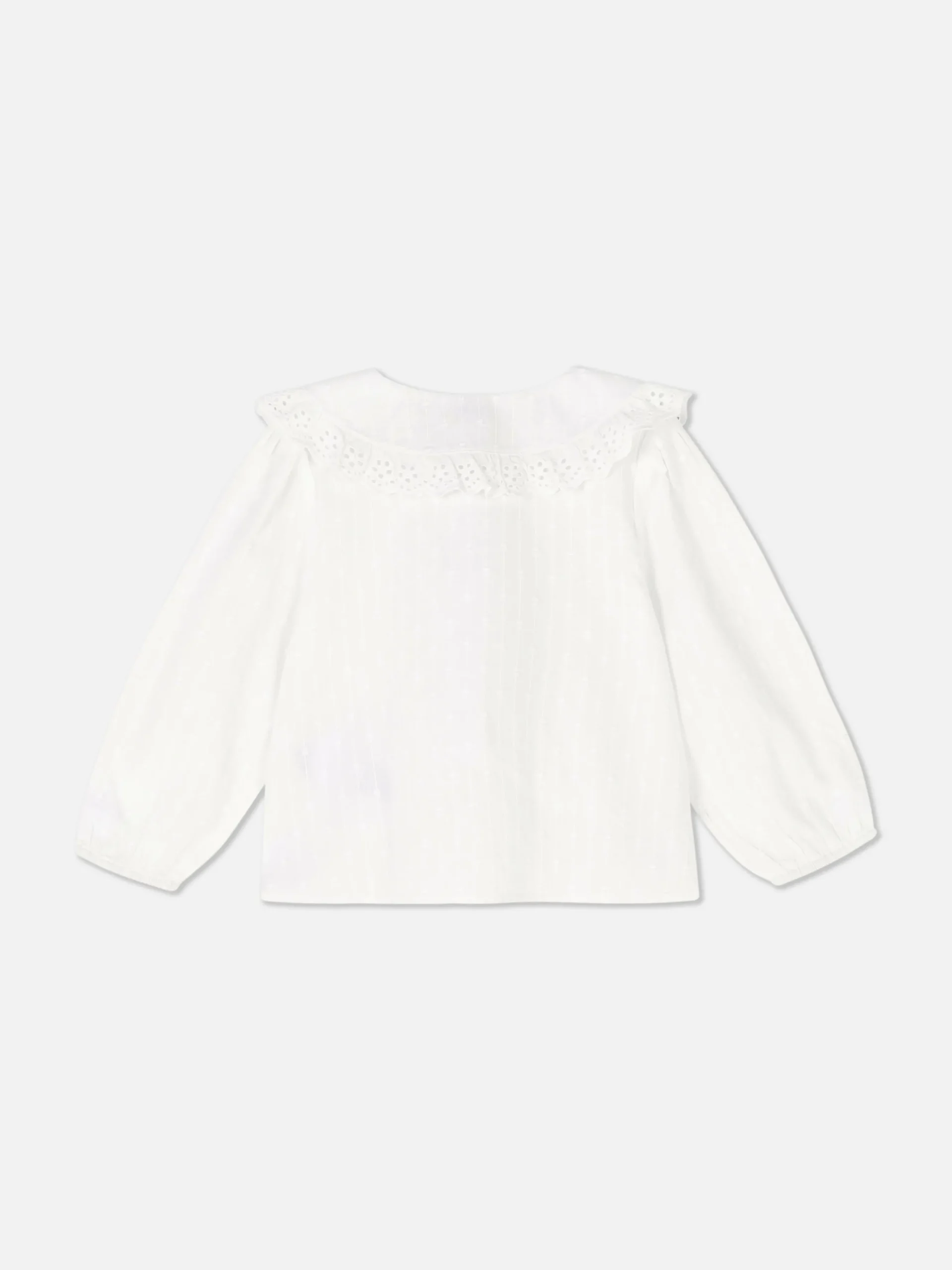 Blusa De Tejido Dobby Con Topos