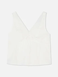 Blusa Sin Mangas Con Escote De Pico