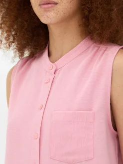 Blusa Tipo Túnica Sin Mangas