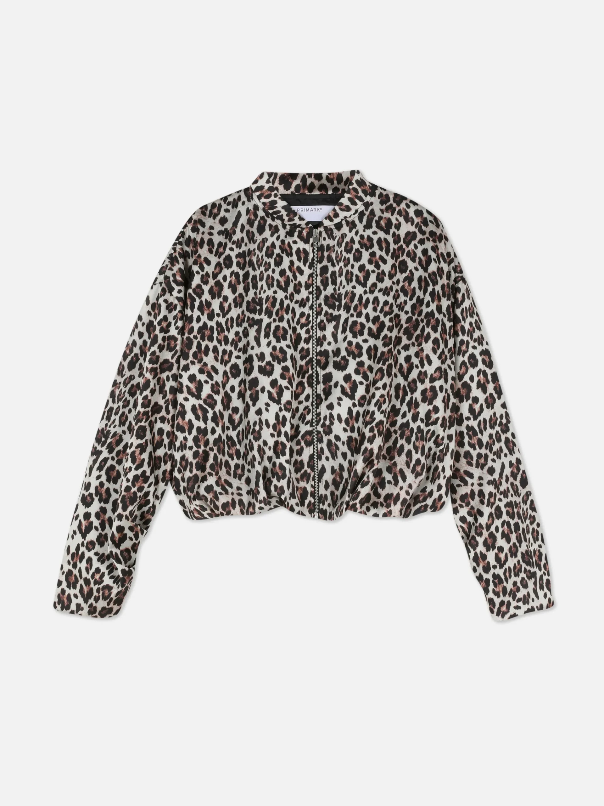 Bómber Con Estampado De Leopardo