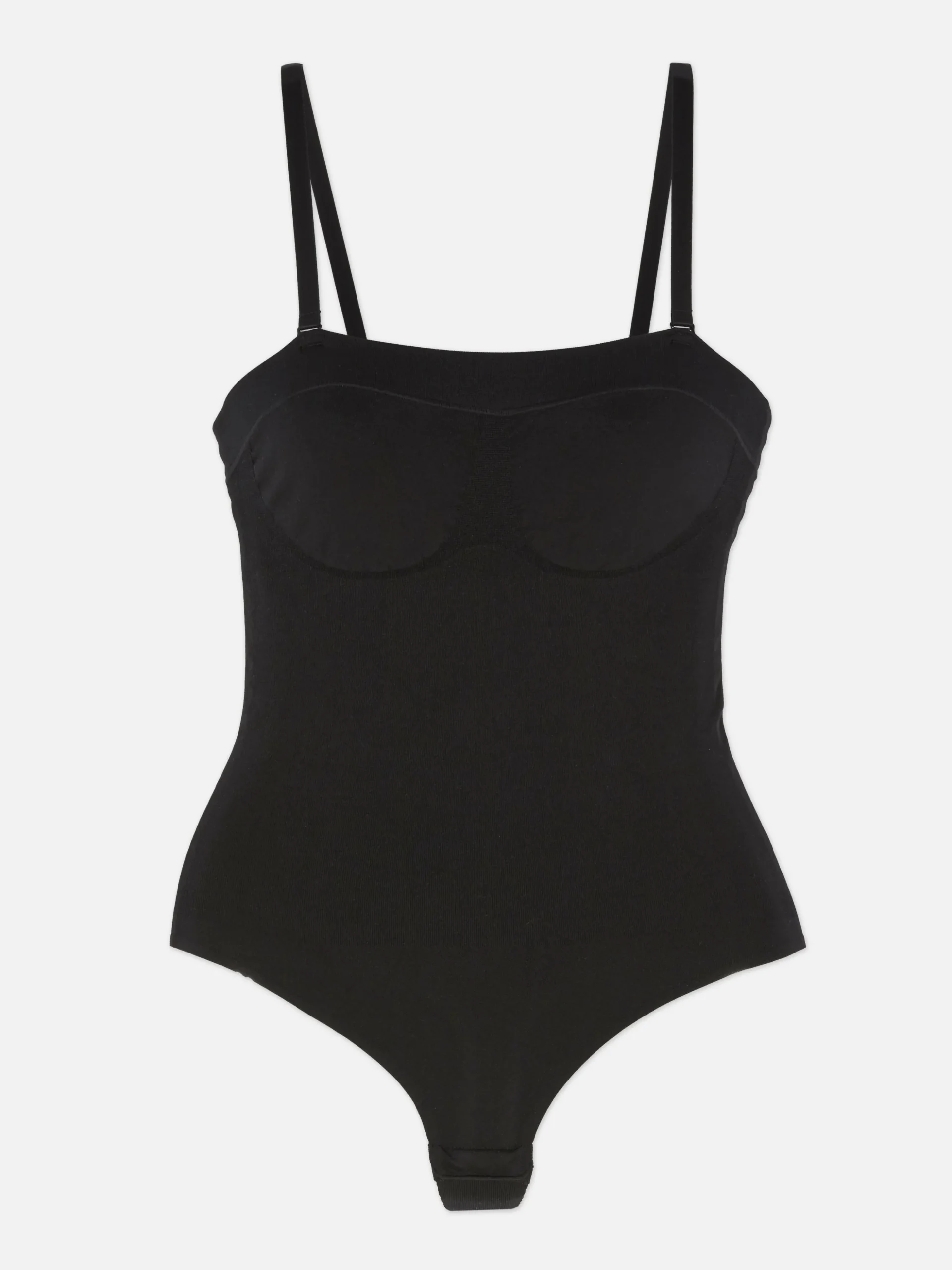 Bodi De Tirantes Con Tanga Sin Costuras