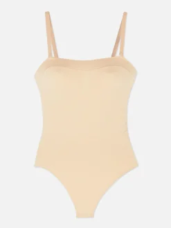 Bodi De Tirantes Con Tanga Sin Costuras