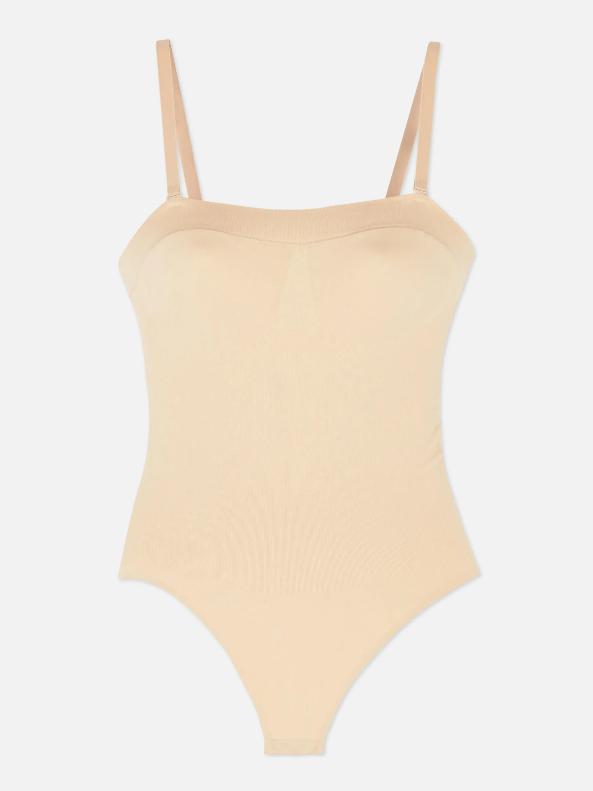 Bodi De Tirantes Con Tanga Sin Costuras