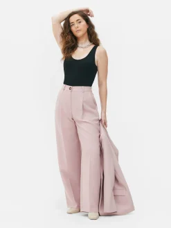 Body Acanalado De Escote Amplio