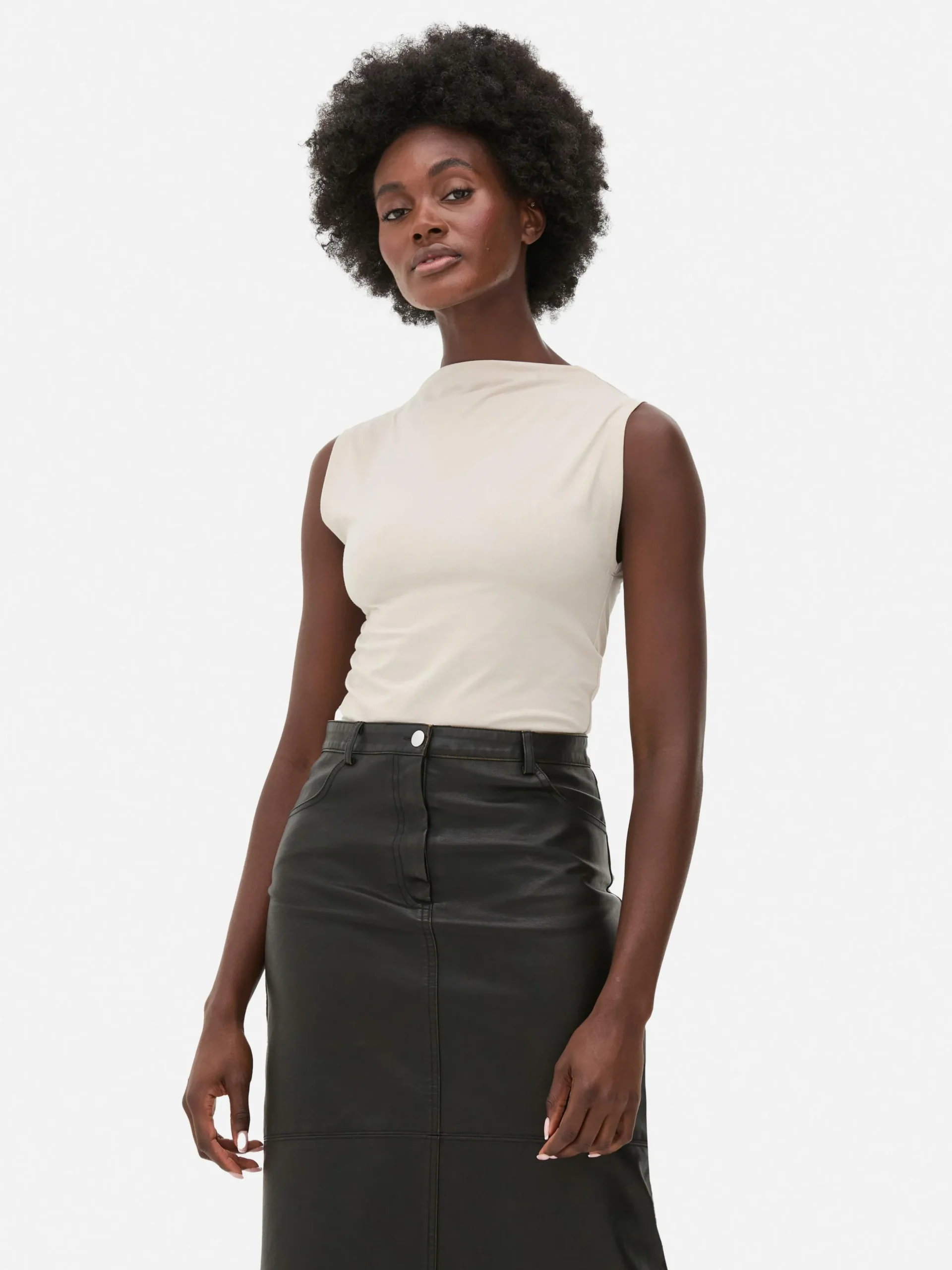 Body De Cuello Alto Sin Mangas