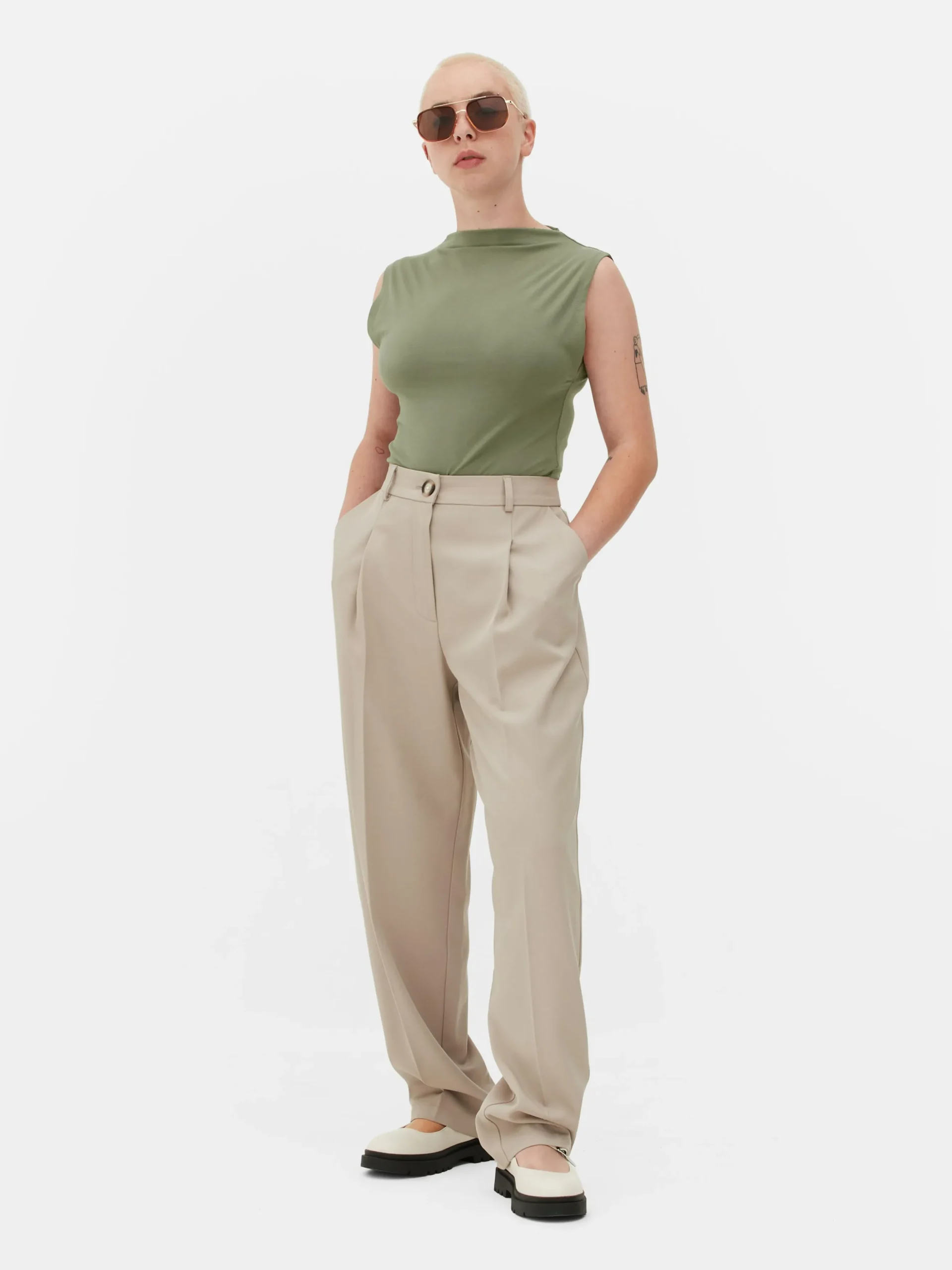 Body De Cuello Alto Sin Mangas