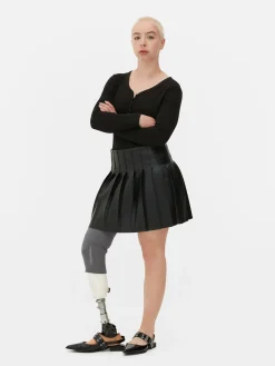 Body De Manga Larga Y Cuello Henley