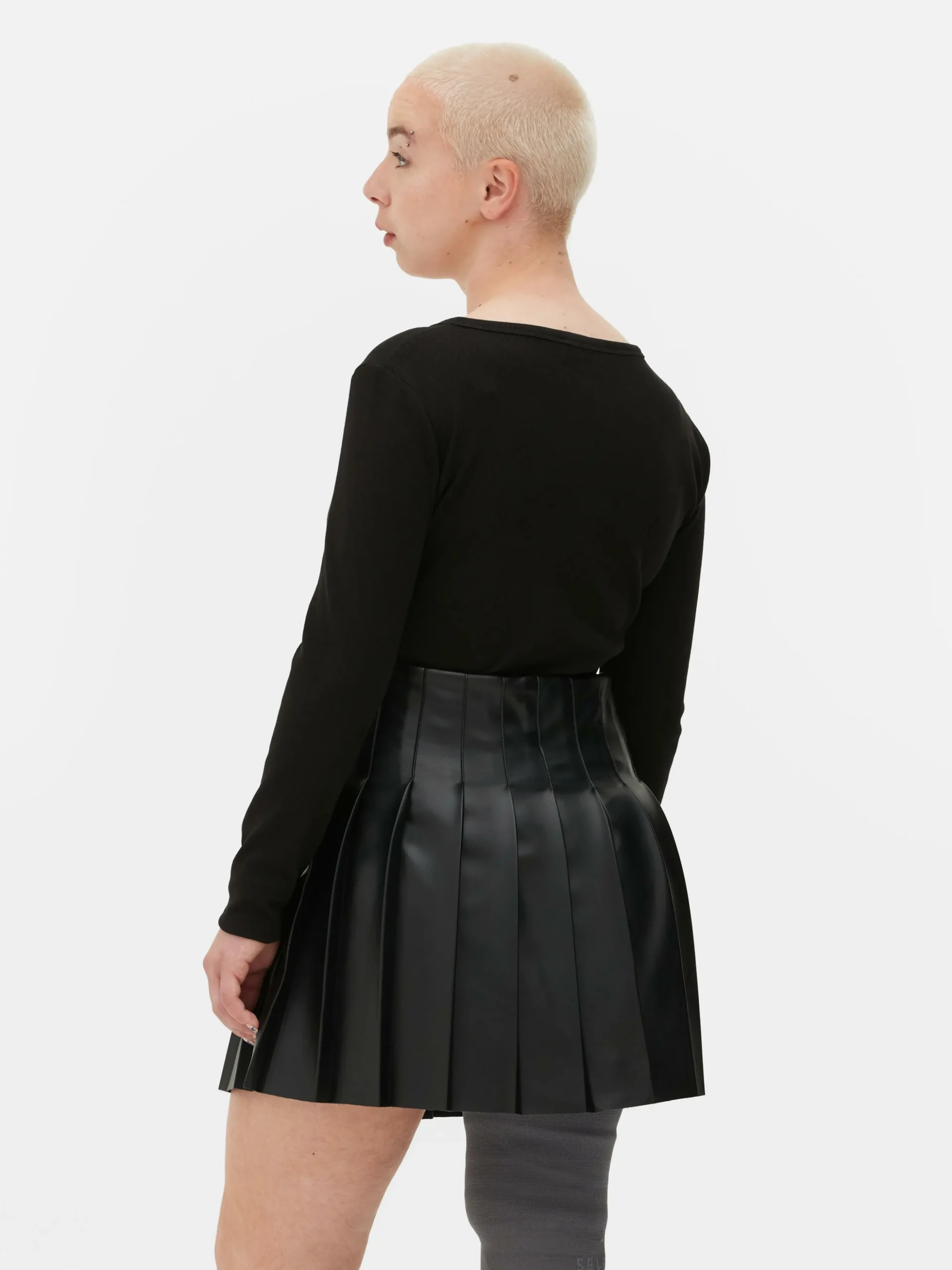 Body De Manga Larga Y Cuello Henley