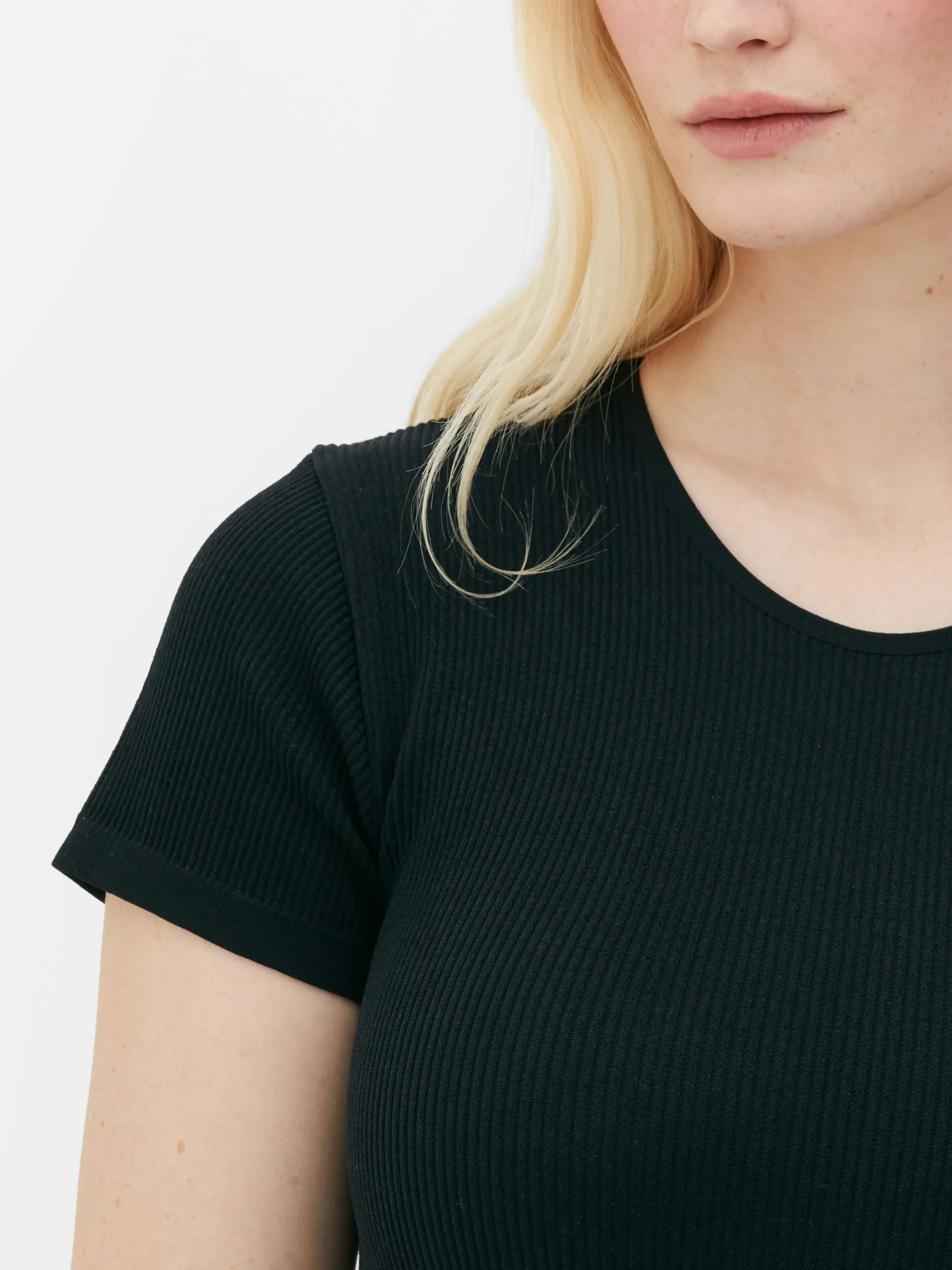 Body Estilo Camiseta Acanalado Sin Costuras