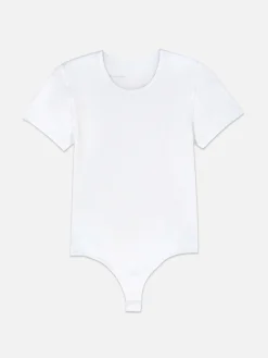 Body Estilo Camiseta Acanalado Sin Costuras