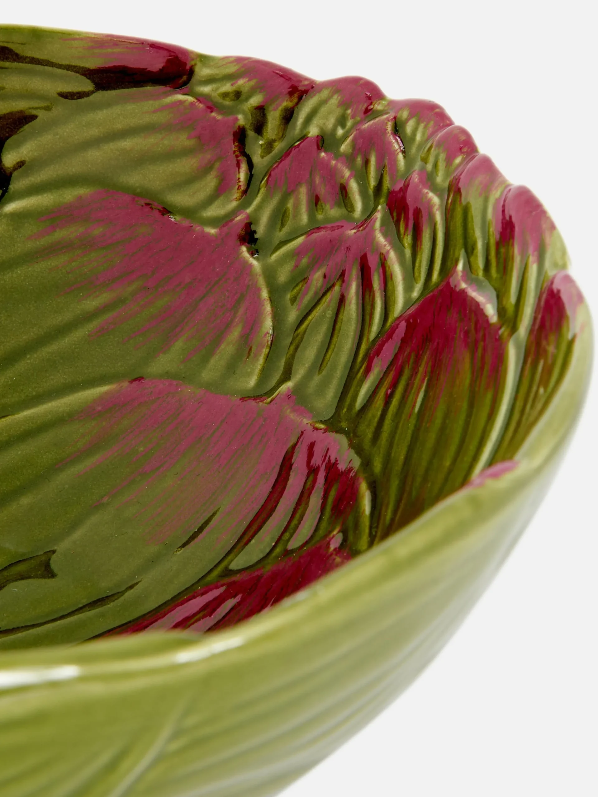 Bol Grande Con Textura En Forma De Alcachofa