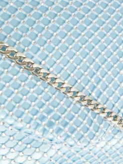 Bolso Bandolera Con Malla De Strass