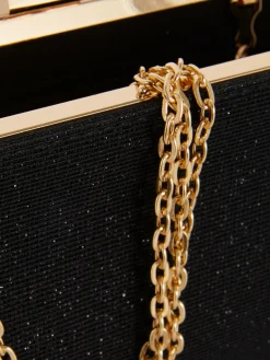 Bolso De Mano Con Purpurina