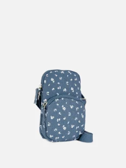 Bolso Para El Teléfono Con Estampado De Flores