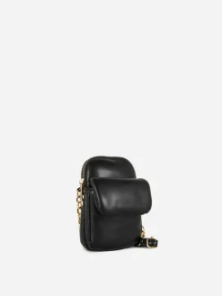 Bolso Para El Teléfono En Piel Sintética Acolchada