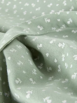 Bolso Shopper De Lona De Algodón Con Diseño Floral