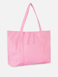 Bolso Shopper De Lona Extragrande