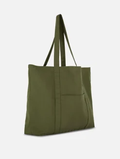 Bolso Shopper De Lona Extragrande