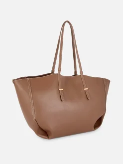 Bolso Shopper Grande De Piel Sintética De The Edit