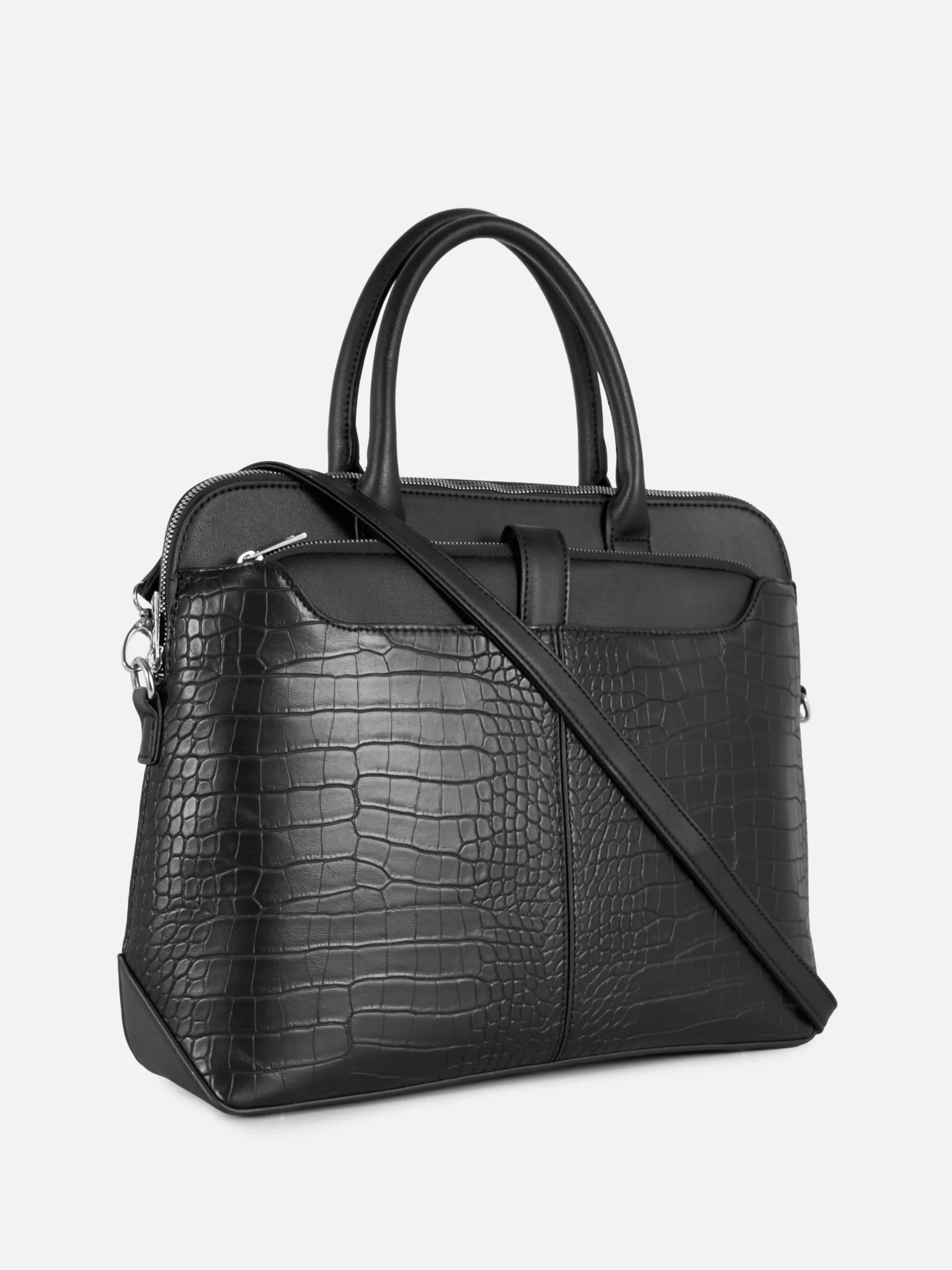 Bolso Tote Con Bolso Plano De Mano Extraíble