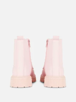 Botas Con Cremallera Y Suela Gruesa