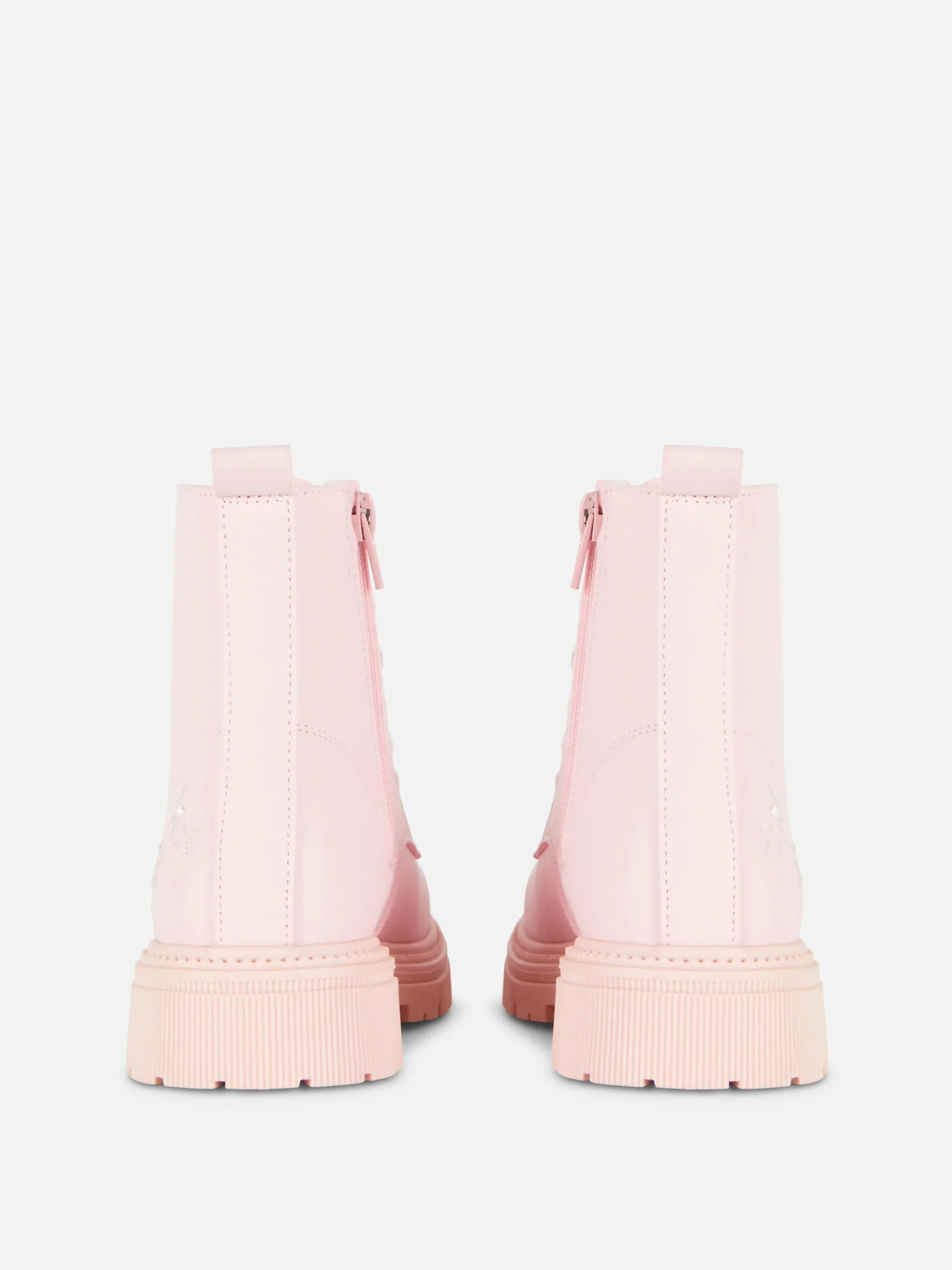 Botas Con Cremallera Y Suela Gruesa