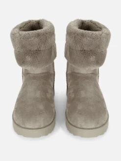 Botas Con Forro De Pelo Sintético