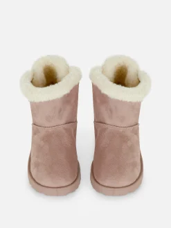 Botas Con Lazo Trasero Y Forro De Felpa